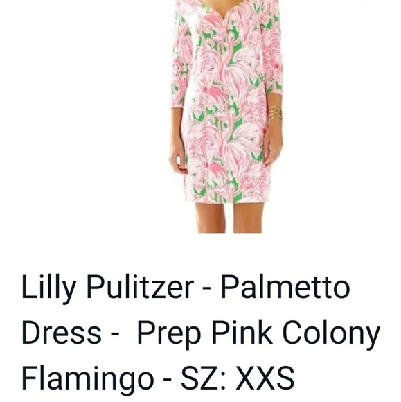 NWT LILLY PULITZER pink colony flamingo dress 100% Pima Cotton. soft! - Picture 10 of 12